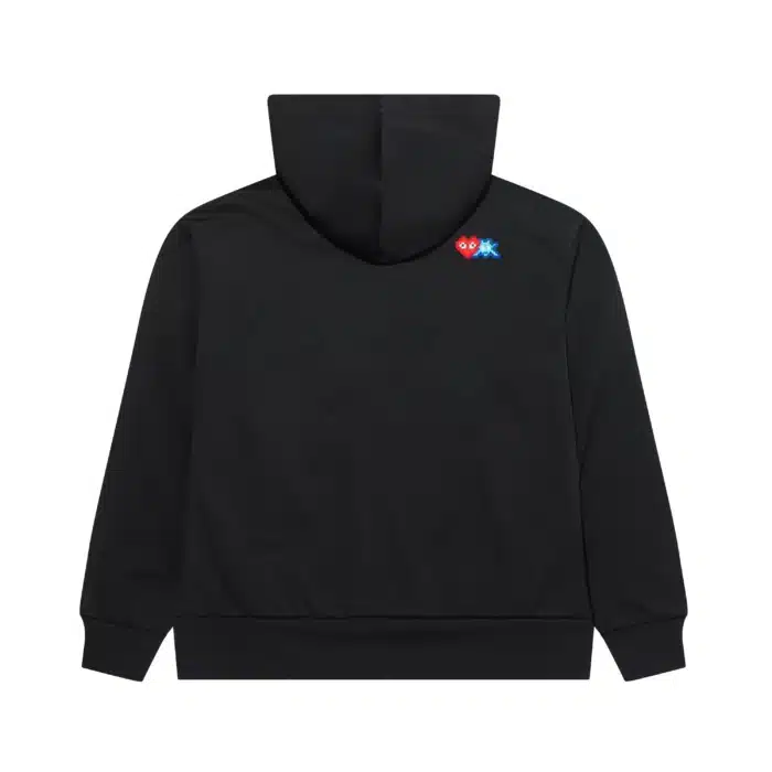 Play Red Invader Heart And Blue Emblem Zip up Hoodie