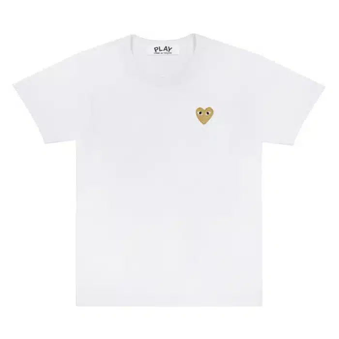 CDG Basic T-Shirt Gold Emblem
