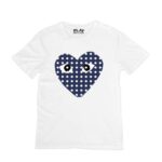 CDG Blue Dotted Heart T-Shirt