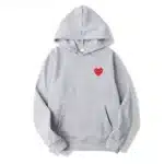 Camo Des Garcons Small Red heart Hoodie