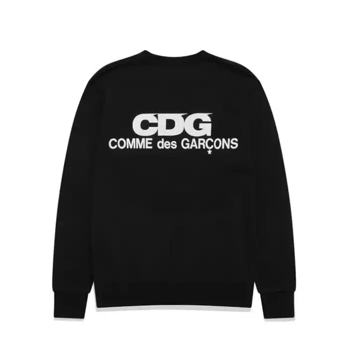 CDG Logo Crew Neck Sweatshirt Black