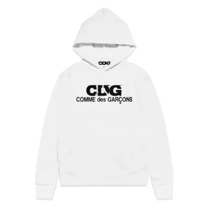 CDG Logo Printed Hooded Pullover