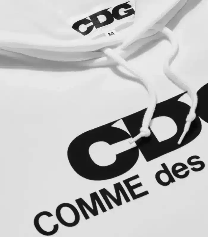 CDG Logo Printed Hooded Pullover