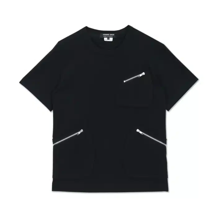CDG Patched Pocket Zip T-Shirt