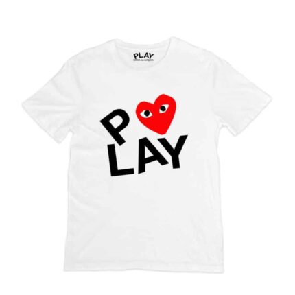 CDG Play Red Heart Printed T-Shirt