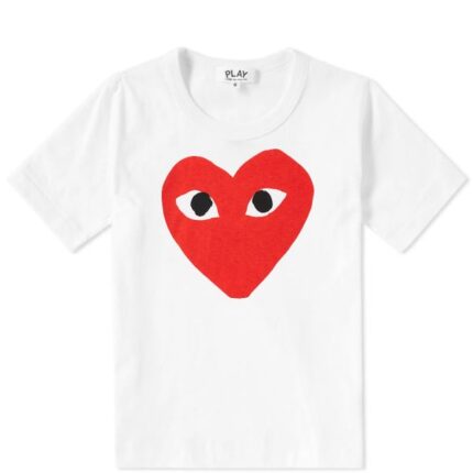 CDG Play Large Red Heart Printed T-Shirt