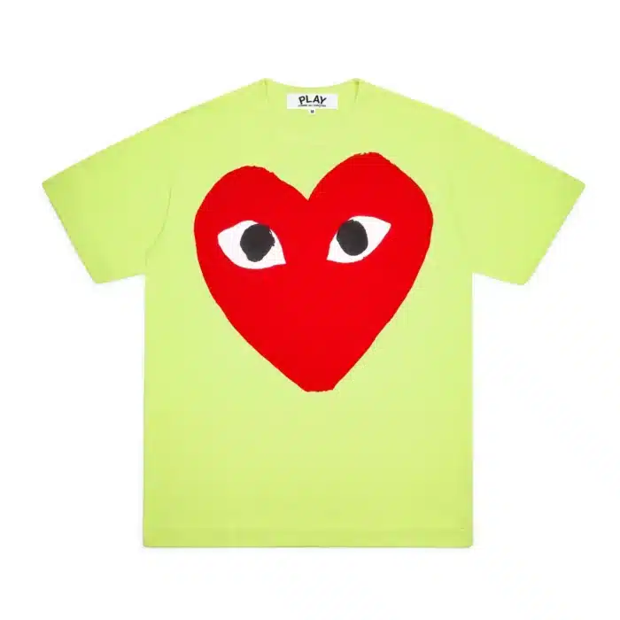 CDG Red Heart Screenprint T-Shirt Spring Series