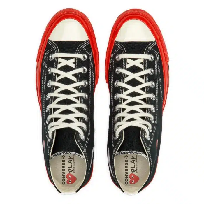 CDG Red bottom High Top Sneakers