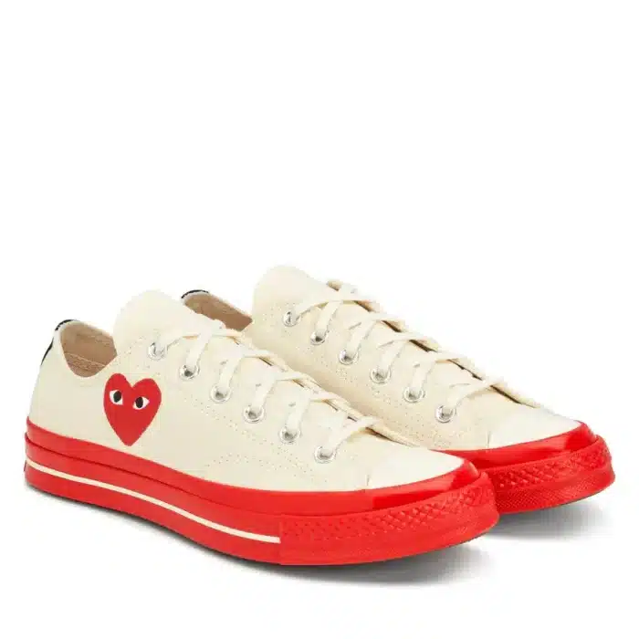 CDG Red Sole Low Top Sneakers