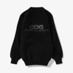 CDG V-Neck Logo Cardigan Sweater