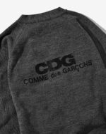 CDG V-Neck Logo School Cardigan Sweater