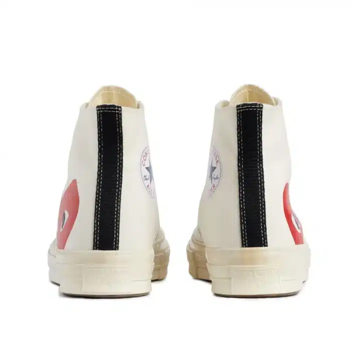 CDG White Bottom High Top Sneakers