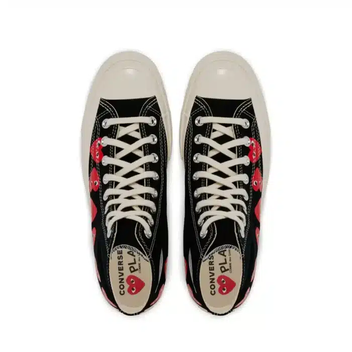 Converse Multi Red Heart High Top Sneakers