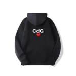 PLAY CDG Letter on Front and Back Hoodie